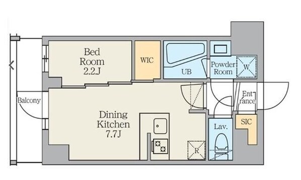 クレストコート東日暮里の物件間取画像